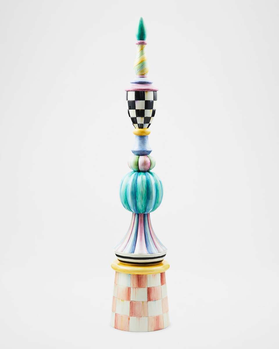 Rosy Meadow Tall Finial